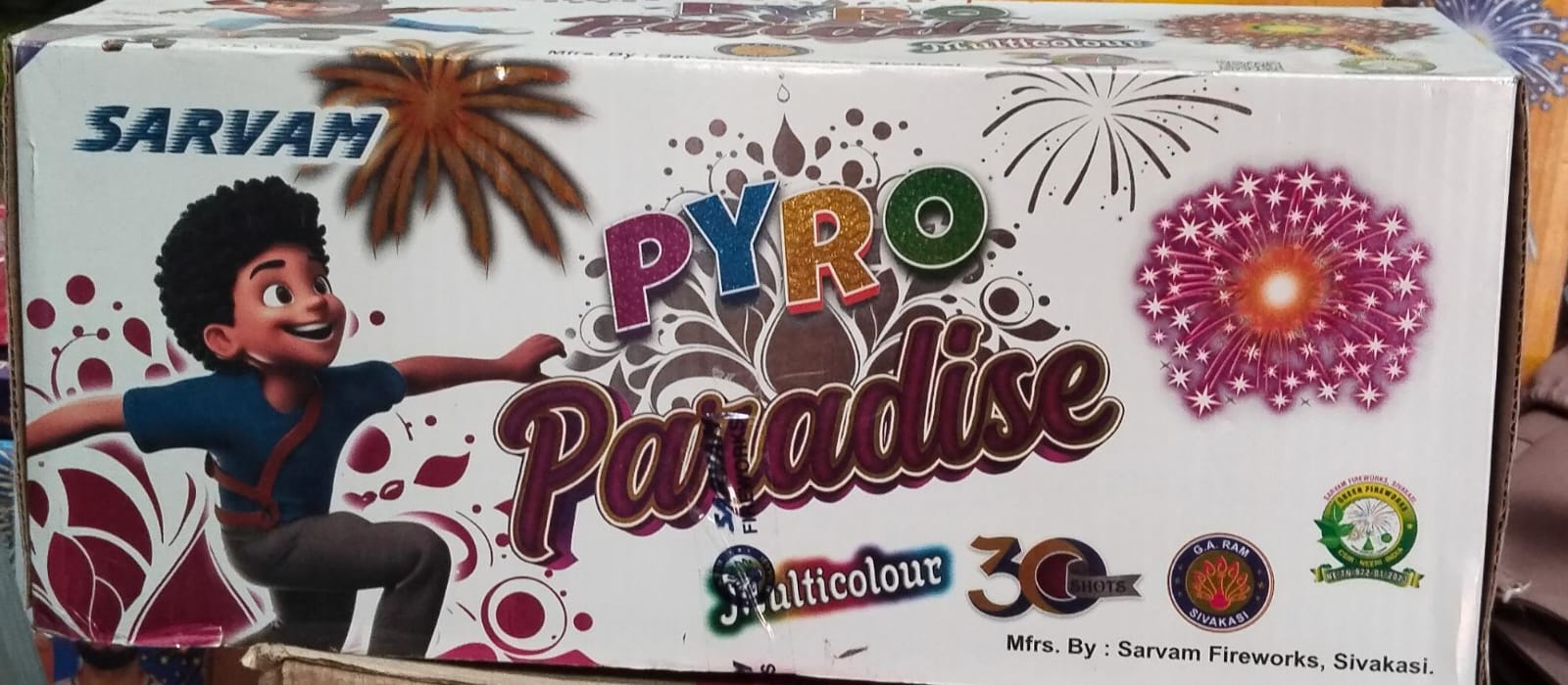 inba Crackers Pyro PARADISE 30 Shots Multi Colour